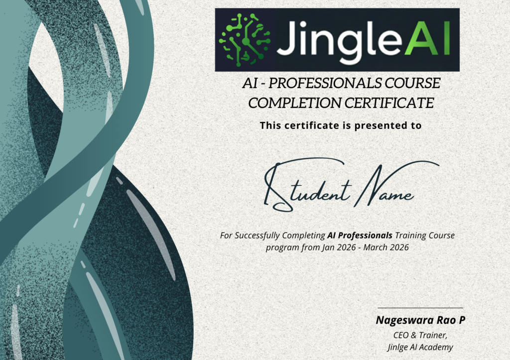 AI Professionals Certificate